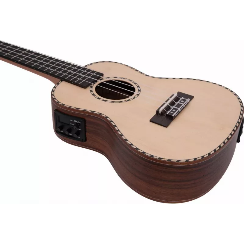 DIMAVERY UK-800 Konzert-Ukulele, massive Fichtendecke 26255857
