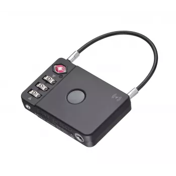 TROIKA TSA-Zahlenkofferschloss TRACK & FIND LOCK (LOK26/BK) – Schwarz