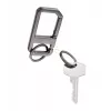 TROIKA ALVAR NERO Schlüsselanhänger mit Karabiner, Gunmetal/Schwarz (KR26-05/GM)