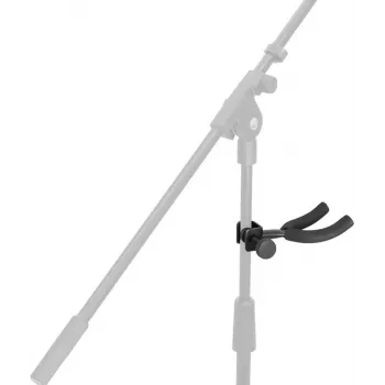 DIMAVERY Gitarrenhalterung Adapter für Mikrofonständer, Schwarz 26348028