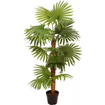 EUROPALMS Fächerpalme Kunstpflanze 130cm 82509302