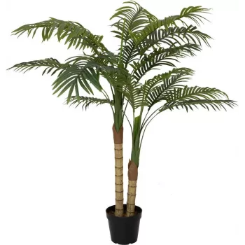 EUROPALMS Areca-Palme, 2-stämmig, Kunstpflanze, 120cm (82509410)