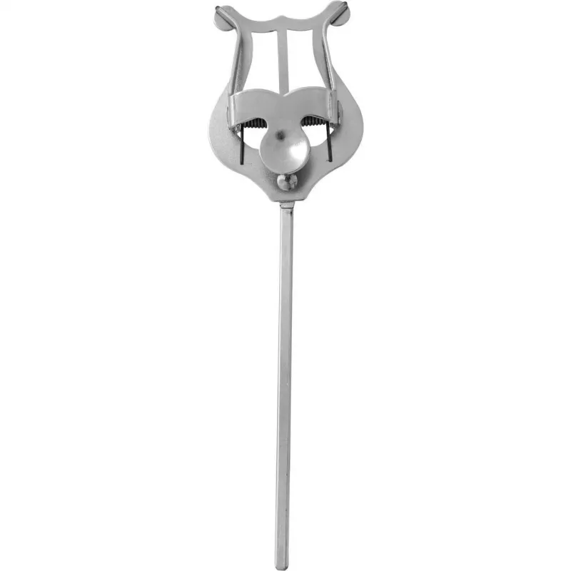 DIMAVERY Marschier-Lyra für Trompete, vernickeltes Metall, Klemmenbefestigung, Silber 26600540