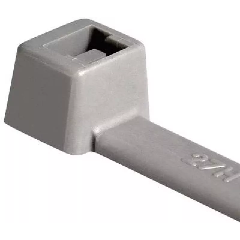 HellermannTyton 116-01818 Grauer Polyamid-Kabelbinder, 100 mm x 2,5 mm, 22 mm Bündel, 100er-Pack