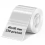 Olympia Transparente Etikettenrolle 40 mm x 30 mm, 230 Etiketten (6322)
