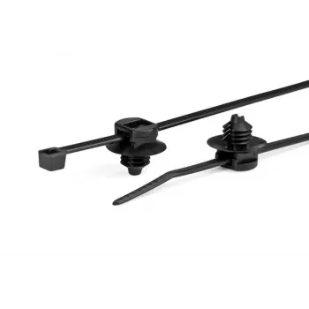 HellermannTyton T30LRFT6 Schwarzer Kabelbinder aus Polyamid, 260mm x 3,3mm, 500er-Pack 150-77932