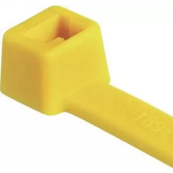 HellermannTyton T30R gelbes Kabelband 150 x 3,6 mm, PA66, 100 Stück (116-01814)