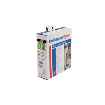 HellermannTyton HIS-PACK-4,8/2,4-CL Wärmeschrumpfschlauch, 2:1, 4,8 mm auf 2,4 mm, transparent, 5 Stück x 1,2 m