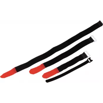 ZUBEHÖR Klett-Kabelbinder 25x300mm Schwarz 10er-Pack (30006030)