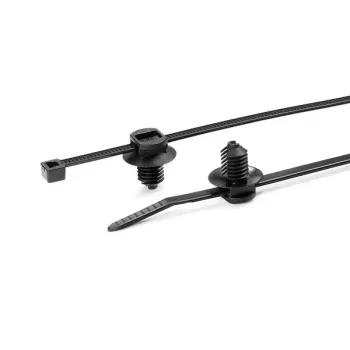 HellermannTyton T30LFT6LG Schwarzer Kabelbinder aus Polyamid 150mm x 3,6mm, 500er-Pack 150-31097