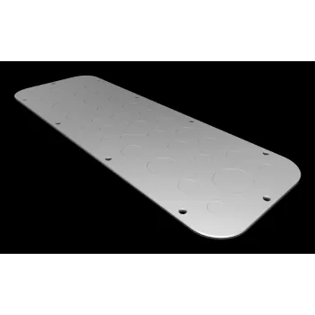 Rittal AX Flanschplatte Größe 3, Stahlblech, verzinkt, 125 x 50 mm 2573100