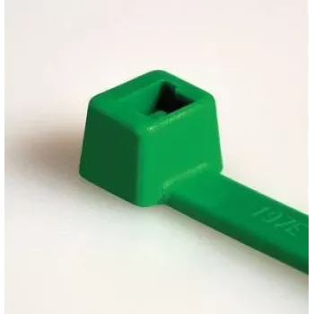 HellermannTyton T80R-N66-GN-C1 Standard-Kabelbinder, innenverzahnt, 210 mm x 4,6 mm, grün, 100 Stück 116-08015