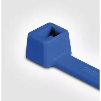 HellermannTyton T80L Standard-Kabelbinder, 390 x 4,6 mm, PA66, Blau, 100 Stück 116-05416