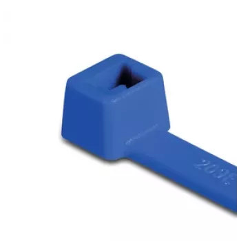 HellermannTyton T80L Standard-Kabelbinder, 390 x 4,6 mm, PA66, Blau, 100 Stück 116-05416