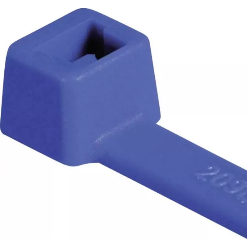 HellermannTyton T80L Standard-Kabelbinder, 390 x 4,6 mm, PA66, Blau, 100 Stück 116-05416