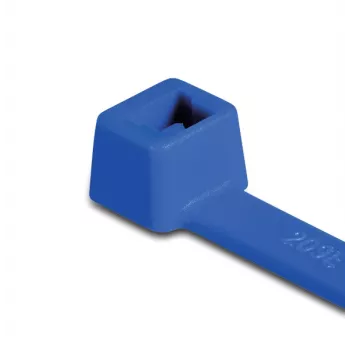 HellermannTyton T80R Standard-Kabelbinder, 210 x 4,6 mm, Blau, 100 Stück (116-08016)