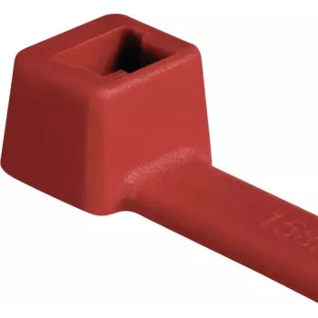 HellermannTyton T80R-N66-RD-C1 Standard-Kabelbinder, 210 mm x 4,6 mm, Rot, 100 Stück 116-08012