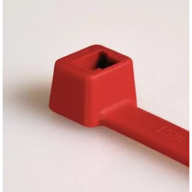 HellermannTyton T80R-N66-RD-C1 Standard-Kabelbinder, 210 mm x 4,6 mm, Rot, 100 Stück 116-08012