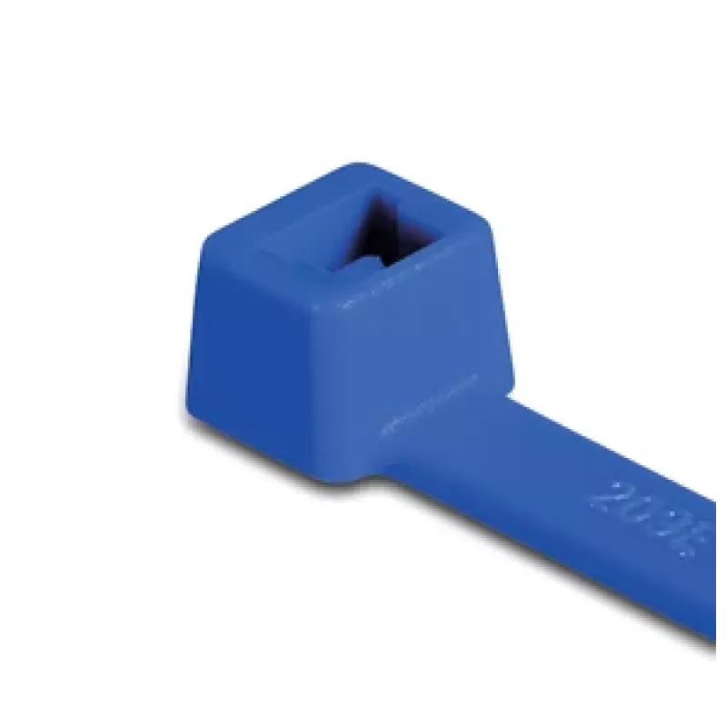HellermannTyton T150R Kabelbinder, Blau, PA66, 380mm x 8,8mm, 100er-Pack 116-15016