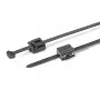 HellermannTyton T50ROSEC5B-PA66HS/PA66HIRHS-BK Kabelbinder mit Tannenbaumhalterung, 200 x 4,6 mm, Schwarz, 500 Stück 150-40581