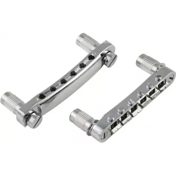DIMAVERY Steg & Stopbar Tailpiece für LP-Style Gitarren 26300214