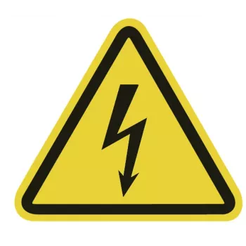 HellermannTyton Warnschild Warnung vor elektrischer Spannung WS1-A-150-YE (597-61200)
