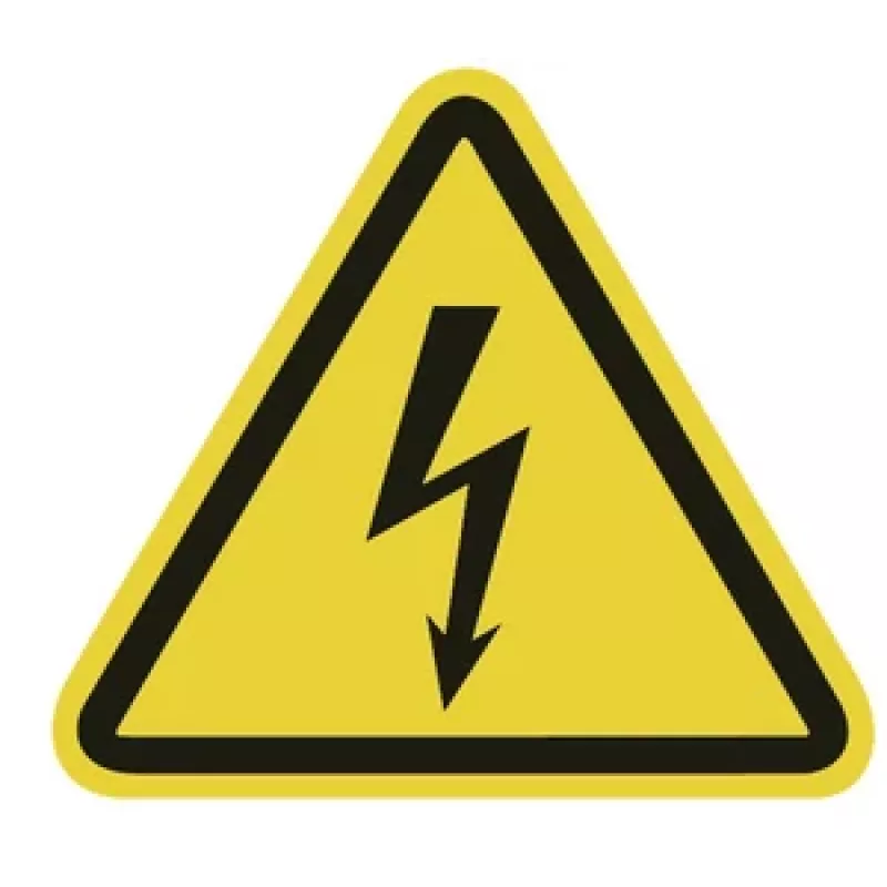 HellermannTyton Warnschild Warnung vor elektrischer Spannung WS1-A-150-YE (597-61200)