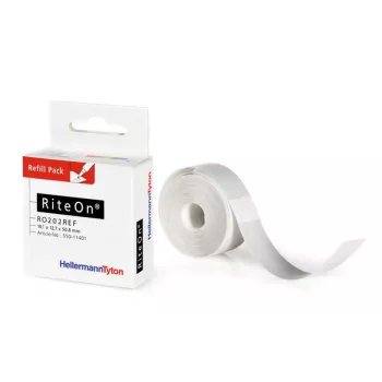 HellermannTyton RiteOn Nachfüllpackung Etiketten Weiß 100 pro Blatt (550-71401)