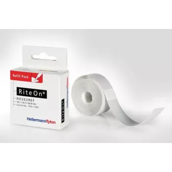 HellermannTyton RiteOn Nachfüllpackung Etiketten Weiß 100 pro Blatt (550-71401)