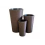EUROPALMS India Dekoratives Blumentopf-Set, 3 Größen, Grauer Stein-Look, Indoor/Outdoor 83011268