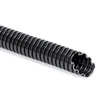 HellermannTyton HG-SW11 PA6 BK 50 Schutzschlauch, 8,5 mm Nenndurchmesser, Schwarz, 50 m