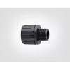 HellermannTyton HG25-S-M25 PA66 BK 10 gerader Anschluss, M25 Gewinde, 25 mm Kanal, Schwarz
