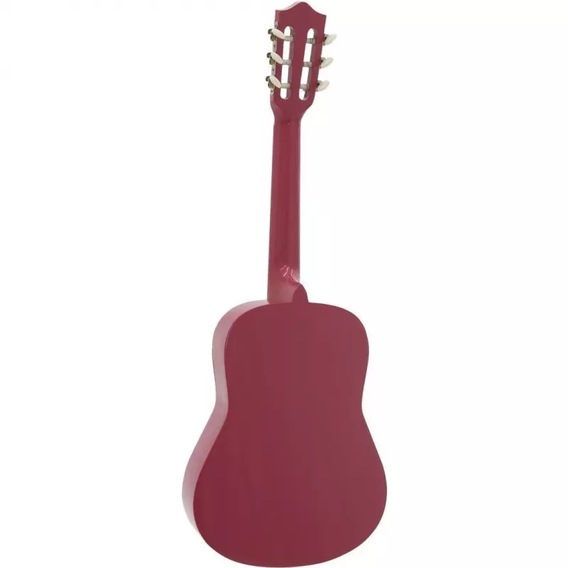 Dimavery AC-303 Konzertgitarre 1/2 Pink mit Gig Bag