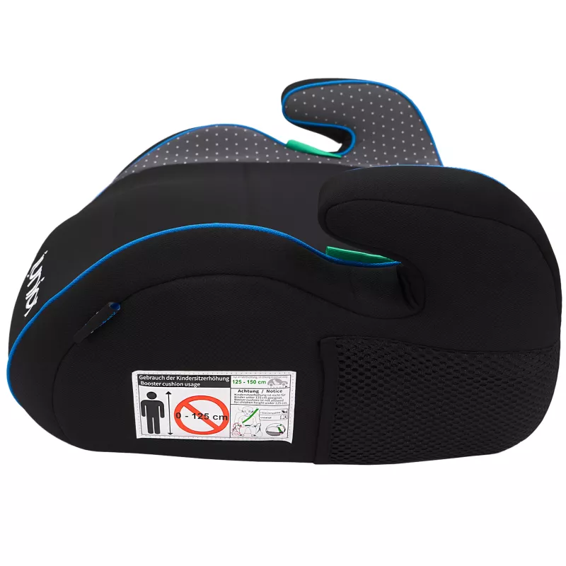 Petex Max 301 Sitzerhöhung ohne Rückenlehne Grau/Schwarz ECE R129 i-Size 125-150 cm