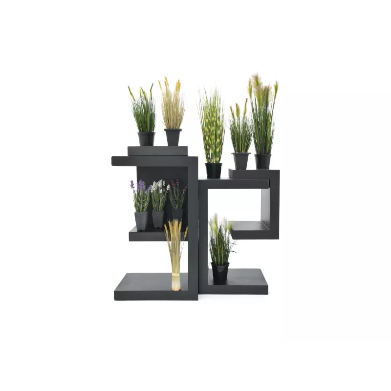 EUROPALMS Leichtes dekoratives Tisch-Set, Schwarz (83011897)