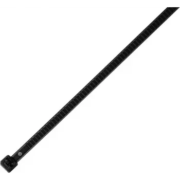 HellermannTyton wiederverwendbarer Kabelbinder LR55 195x4,7mm Schwarz 25er-Pack 115-00002