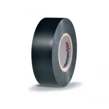 HellermannTyton HTAPE-FLEX1000+ schwarzes PVC-Elektro-Isolierband, 19 mm x 20 m, 105 °C, RoHS 710-00602