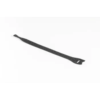 HellermannTyton TEXTIE-S-PA/PP-BK-X1 Klett-Kabelbinder, 150 mm x 12,5 mm, Schwarz, 100 Stück 130-00012