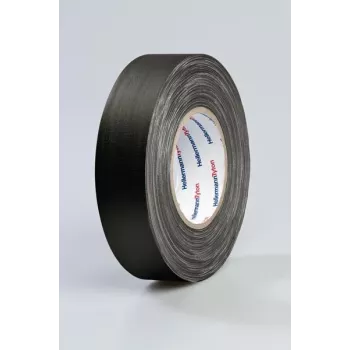HellermannTyton HelaTape Tex Gewebeband 19mm x 10m Schwarz Baumwoll-Polyester 712-00204