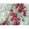 EUROPALMS Flockierte Kiefernkugel Dekoration, 15 cm, Grün mit weißem Schnee-Finish 83500303