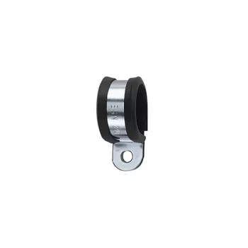 HellermannTyton AFCS63-GS/PVC-BK/ML Schraubbefestigungsschelle für Kabel, Schläuche, Rohre, max. Bündeldurchmesser Ø 63 mm, Chloropren-Schutzprofil, Schwarz 166-50608