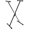 Dimavery SVT-1 Keyboard-Ständer X-Rahmen Klemmschloss höhenverstellbar 20 kg Traglast Schwarz