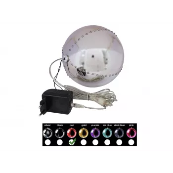 EUROPALMS LED Schneeball 15cm, rot 83501243