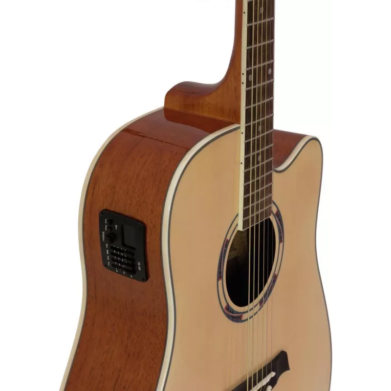 DIMAVERY DR-520 Dreadnought Akustikgitarre, Natur 26231272