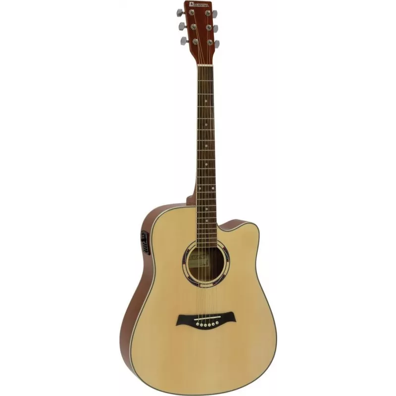 DIMAVERY DR-520 Dreadnought Akustikgitarre, Natur 26231272