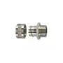 HellermannTyton SC40-FM-M40 vernickelte Messing-Anschlussverschraubung M40 für 40mm SC-Schutzschlauch