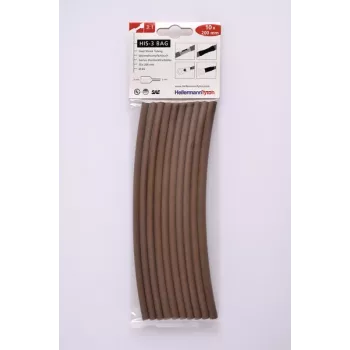 HELLERMANNTYTON HIS-3 3:1 Wärmeschrumpfschlauch-Set, 100 Stück, 7 Größen, 7 Farben, 100 mm Länge 308-30614