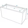EUROPALMS Leichtsin Cube-50 roter hochglänzender Dekorationswürfel aus Polystyrol 50 cm 83011873