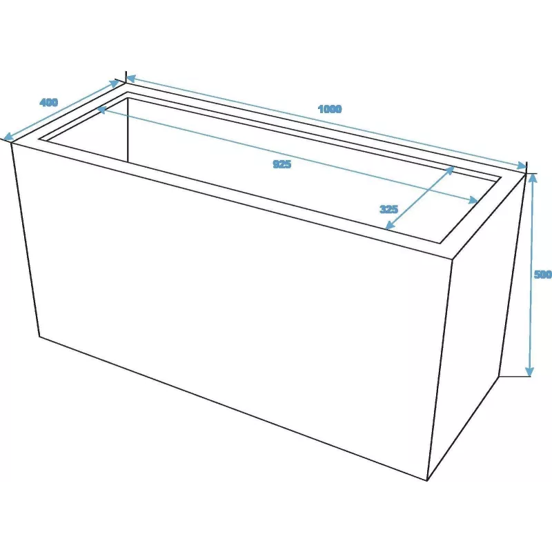 EUROPALMS Leichtsin Cube-50 roter hochglänzender Dekorationswürfel aus Polystyrol 50 cm 83011873