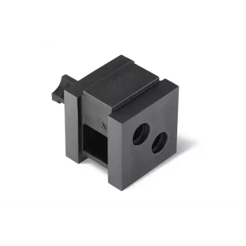 HellermannTyton VP-S_/6-7 Doppeleinführungstülle, halogenfreies TPE, Schwarz, 20 Stück (440-00020)